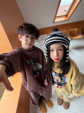 Load image into Gallery viewer, 2025D202TG-冬季復古卡通MK加絨休閒兩件套