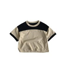 Load image into Gallery viewer, 88056SE-Summer Korean style color matching cotton short-sleeved top