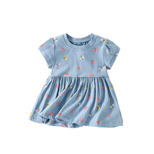 Load image into Gallery viewer, 9240DS-malwee girls skirt style round neck short-sleeved top