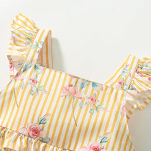 Load image into Gallery viewer, S1906DS-Summer pure cotton girls sling flower dress