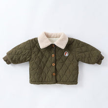 Load image into Gallery viewer, D23379TG-Winter baby boy and girl quilted jacket + pants two-piece set