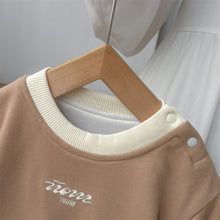 Load image into Gallery viewer, M2403717LS-秋季韓版可愛拼色雙帶口袋連身爬服