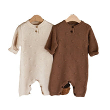 Load image into Gallery viewer, MY9311LS-Baby Retro Polka Dot Long Romper + Hat (Pre-sale, delivery in early December)