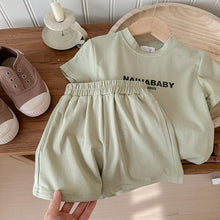 將圖片載入圖庫檢視器 6139TG-夏款男女童印花寬鬆休閒套裝【許願款】