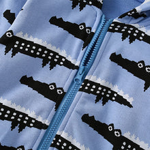 Load image into Gallery viewer, 9011SE-Autumn and winter European and American children's casual crocodile long-sleeved zipper hooded jacket