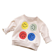Load image into Gallery viewer, T40TG-Cotton Thin Round Neck Smiley Face Two-Piece Suit