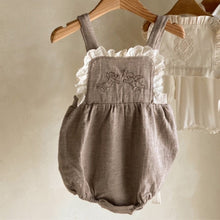 Load image into Gallery viewer, Y9404LS-Spring and Autumn Baby Embroidered Lace Sling Jumpsuit