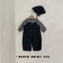 Load image into Gallery viewer, Y9622LS-春夏季嬰兒單排扣背帶長版連身爬服&兩件套&三件套