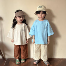 Load image into Gallery viewer, X83692SE-Summer pure cotton children's loose short-sleeved top