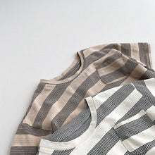 Load image into Gallery viewer, 23060SE-Summer short-sleeved striped T-shirt