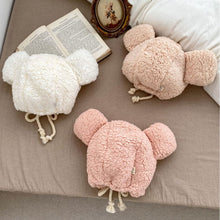 Load image into Gallery viewer, D001AC- Bear shape windproof warm headband plush hat
