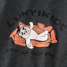 Load image into Gallery viewer, 8543SE-malwee European and American children's round neck shirt casual splicing striped long-sleeved top