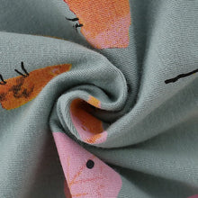 Load image into Gallery viewer, 8723TG-malwee round neck autumn print elastic waist two-piece suit