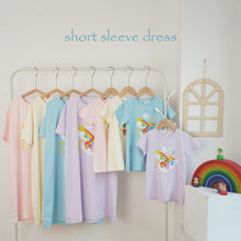 Load image into Gallery viewer, 24105PCW-Summer cotton rainbow bear parent-child dress