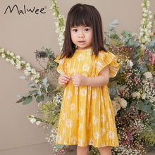Load image into Gallery viewer, 9352DS-Summer European and American children's casual round neck floral dress