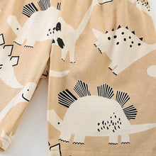 Load image into Gallery viewer, 9543TG-Summer European and American children's casual dinosaur short-sleeved top + pants two-piece set