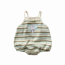 Load image into Gallery viewer, 24028019LS-Summer striped sling triangle bodysuit