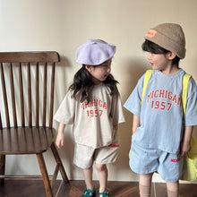 Load image into Gallery viewer, X83695TG-Summer Cotton Loose 1957 Short Sleeve Top + Shorts Set