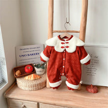 Load image into Gallery viewer, 2304417LS-Autumn and Winter Hundred Days Banquet Chinese Style Shawl Plus Velvet New Year Greetings Climbing Clothes