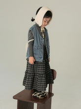 Load image into Gallery viewer, BB2342PCW-Autumn parent-child brushed plaid skirt