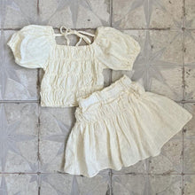 Load image into Gallery viewer, Y8410TG-Summer style puff sleeve short-sleeved top + short skirt two-piece set