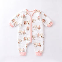 Load image into Gallery viewer, D23312LS-Air cotton baby warm zipper crawling clothes