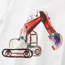 Load image into Gallery viewer, 9268SE-Summer European and American children's casual short-sleeved handsome round-neck excavator top