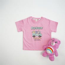 Load image into Gallery viewer, 24035SE-Spring and Summer Korean Short Sleeve Cotton Bear Printed T-shirt