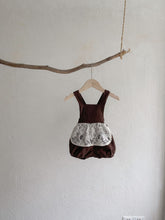 Load image into Gallery viewer, Y5306LS-Autumn Retro Lace Apron Corduroy Bib Bloomers