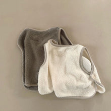 Load image into Gallery viewer, Y7327SE-Autumn and winter vest with bear terry contrasting edges