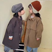 Load image into Gallery viewer, Q83051SE-Autumn Korean style large button solid color long-sleeved windbreaker jacket