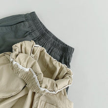 Load image into Gallery viewer, 88029PA-Summer style pocket solid color wide leg trousers