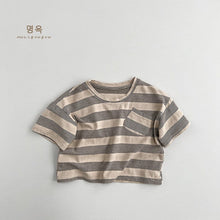 Load image into Gallery viewer, 23060SE-Summer short-sleeved striped T-shirt