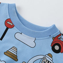 Load image into Gallery viewer, 9144TG-Autumn and winter European and American children's leisure helicopter long-sleeved top + trousers two-piece set