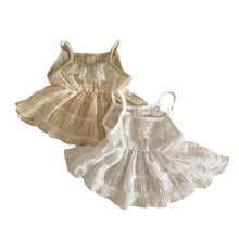 Load image into Gallery viewer, Y8413KDS-Summer vest lace waist suspender skirt