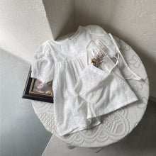 Load image into Gallery viewer, Y6410DS-Summer Woven Embroidered Lantern Sleeve Dress + Small Bag