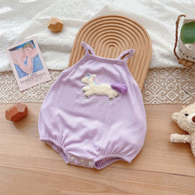 Load image into Gallery viewer, 2402288LS-Summer sling unicorn triangle bodysuit