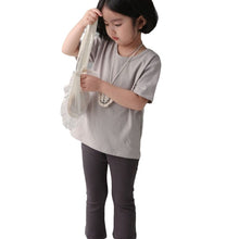 Load image into Gallery viewer, BB2426PCW-Summer short-sleeved T-shirt for boys and girls solid color basic round neck parent-child top