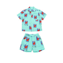 Load image into Gallery viewer, 50803TG-Summer Korean Style Tomato Can Print Shirt Suit