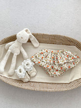 Load image into Gallery viewer, H10096SE- Summer flying sleeves lotus leaf collar solid color ribbed top & floral pants