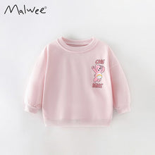 Load image into Gallery viewer, 8640SE-malwee autumn casual round neck long sleeve bear top