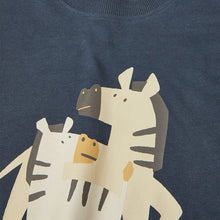 Load image into Gallery viewer, 9265SE-Summer European and American children's casual round neck giraffe short-sleeved top