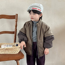 Load image into Gallery viewer, D83197SE-Winter Korean style plus velvet quilted jacket with contrasting colors
