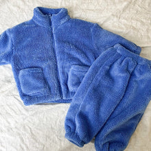 Load image into Gallery viewer, D83551TG- Plain casual children's plus velvet sweater suit