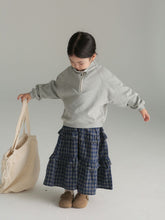 Load image into Gallery viewer, BB2342PCW-Autumn parent-child brushed plaid skirt