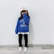 Load image into Gallery viewer, 23172PCW-Autumn and winter Japanese parent-child outfit loose casual terry fine cotton letter pullover top