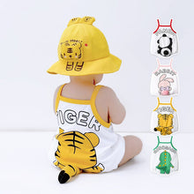 Load image into Gallery viewer, X6575LS-Summer sling cute animal cool series bodysuit