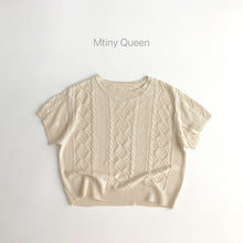 Load image into Gallery viewer, 23T10SE- Korean style cool and refreshing twisted hollow cotton sweater