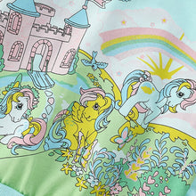 Load image into Gallery viewer, 8617SE-Autumn European and American children's rainbow horse print long-sleeved top