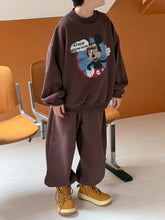 Load image into Gallery viewer, 2025D202TG-冬季復古卡通MK加絨休閒兩件套